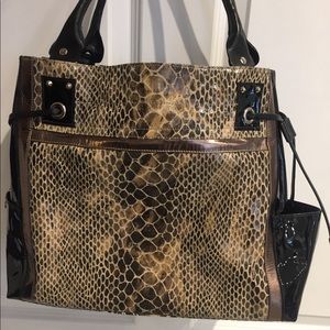 Miss Mac snakeskin handbag